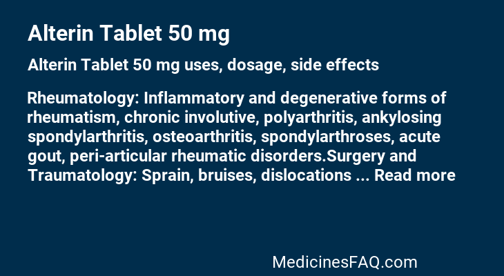 Alterin Tablet 50 mg