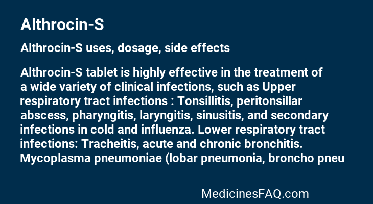 Althrocin-S