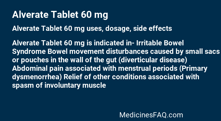 Alverate Tablet 60 mg