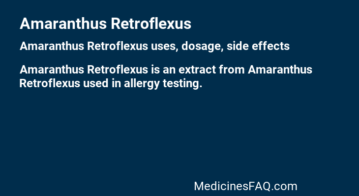 Amaranthus Retroflexus