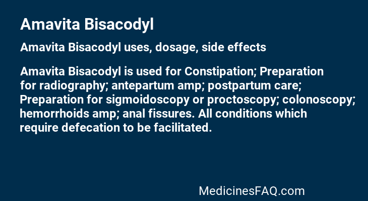 Amavita Bisacodyl