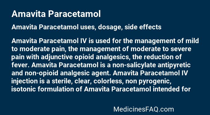 Amavita Paracetamol