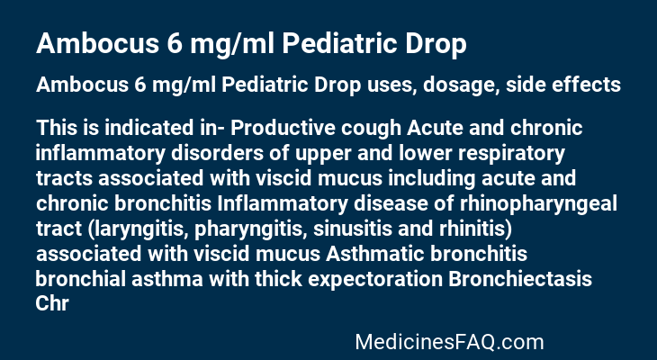 Ambocus 6 mg/ml Pediatric Drop