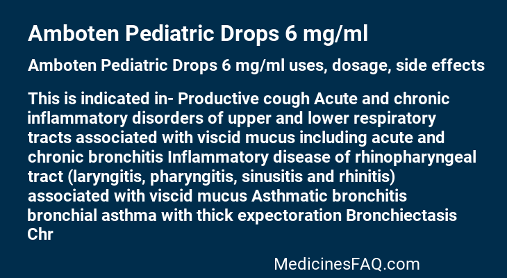 Amboten Pediatric Drops 6 mg/ml