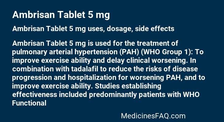 Ambrisan Tablet 5 mg