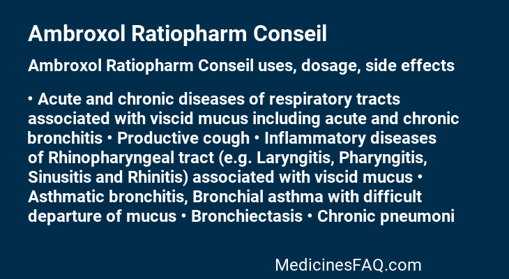 Ambroxol Ratiopharm Conseil