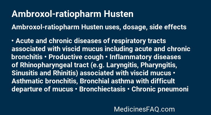 Ambroxol-ratiopharm Husten