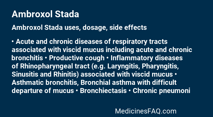 Ambroxol Stada