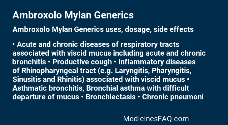 Ambroxolo Mylan Generics