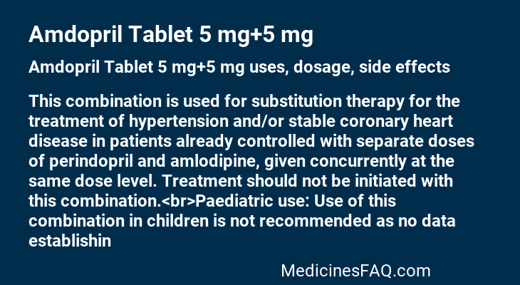 Amdopril Tablet 5 mg+5 mg