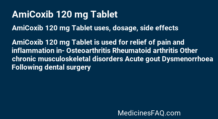 AmiCoxib 120 mg Tablet