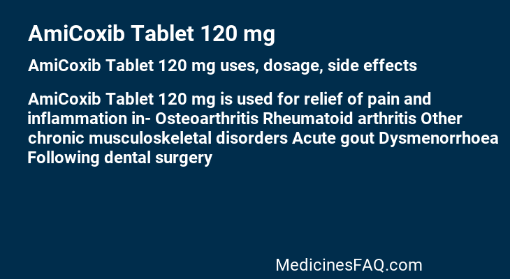 AmiCoxib Tablet 120 mg