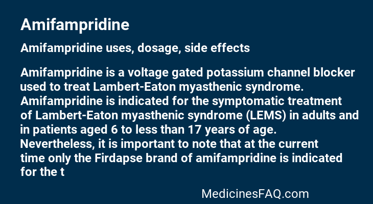 Amifampridine