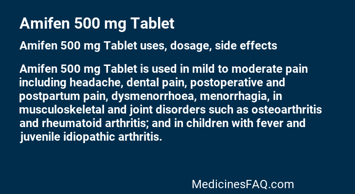 Amifen 500 mg Tablet