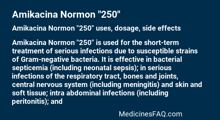 Amikacina Normon "250"