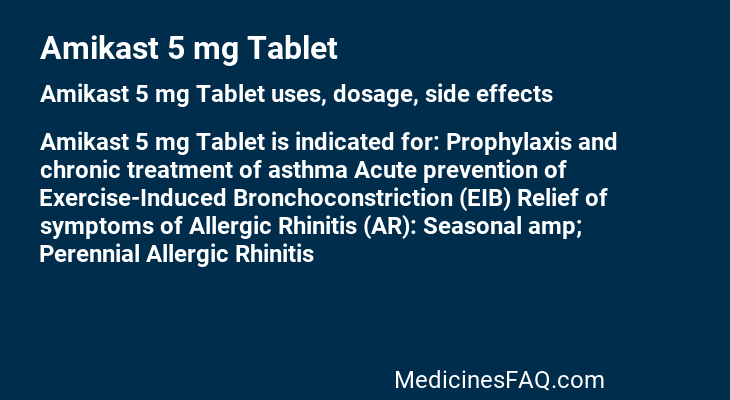 Amikast 5 mg Tablet