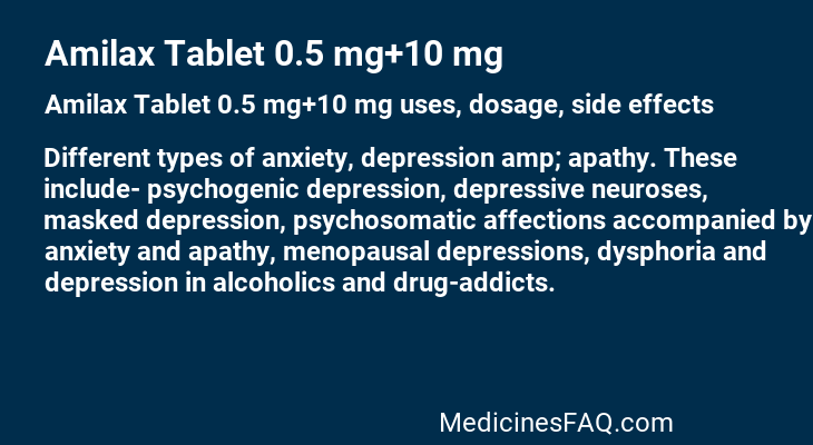 Amilax Tablet 0.5 mg+10 mg