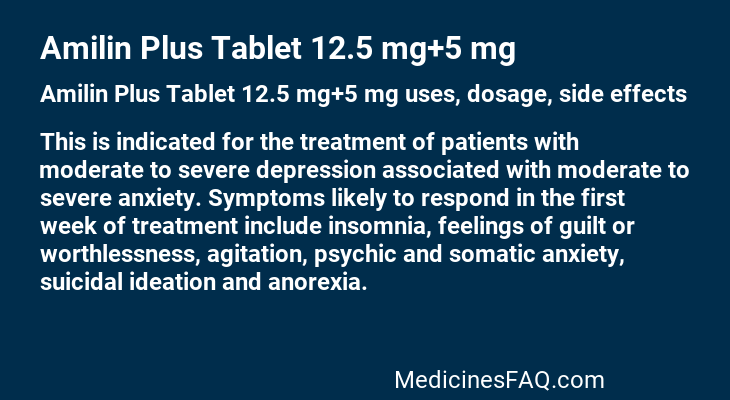 Amilin Plus Tablet 12.5 mg+5 mg