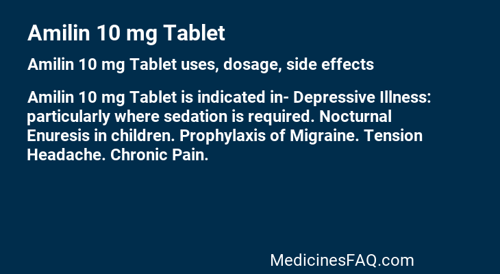 Amilin 10 mg Tablet