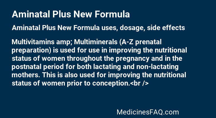 Aminatal Plus New Formula