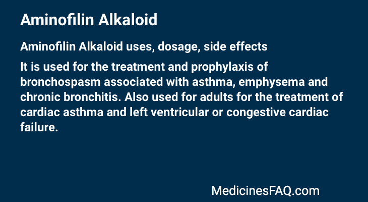 Aminofilin Alkaloid