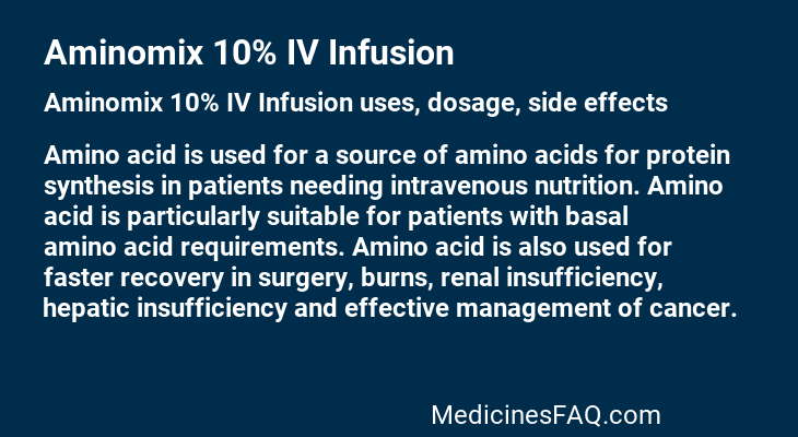 Aminomix 10% IV Infusion