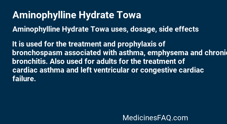 Aminophylline Hydrate Towa