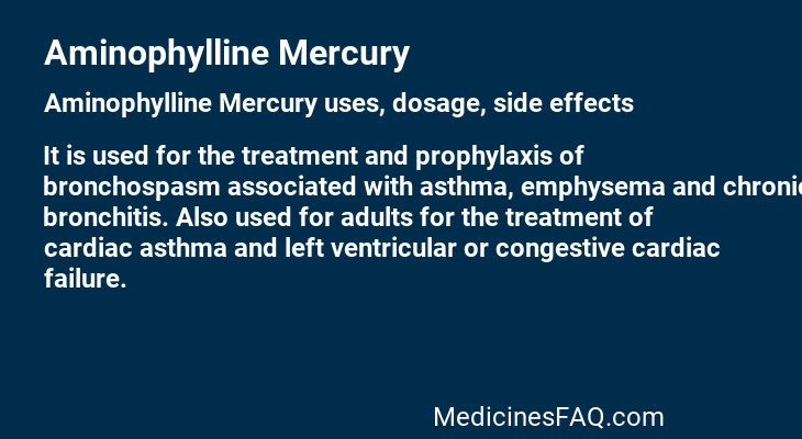 Aminophylline Mercury