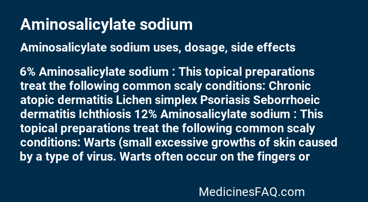 Aminosalicylate sodium