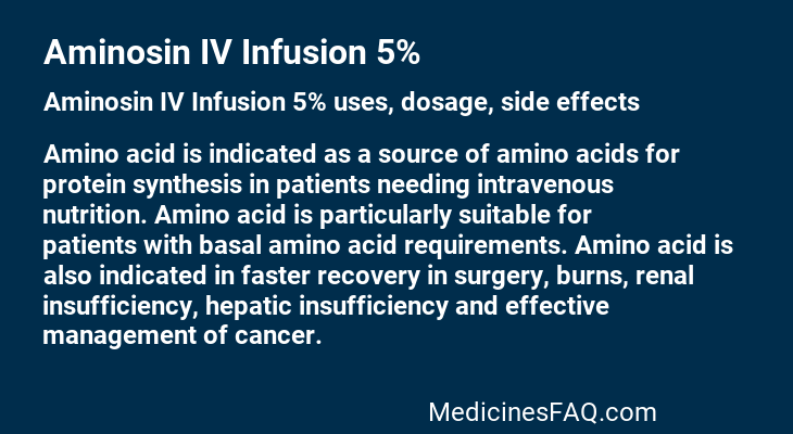 Aminosin IV Infusion 5%