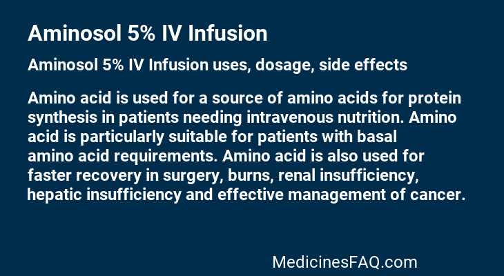 Aminosol 5% IV Infusion