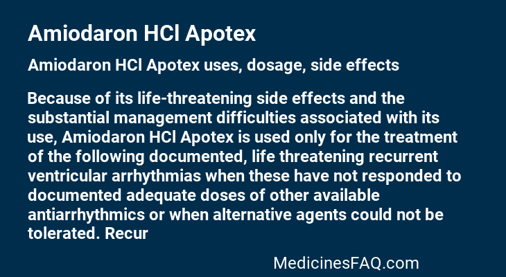 Amiodaron HCl Apotex