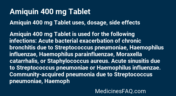 Amiquin 400 mg Tablet