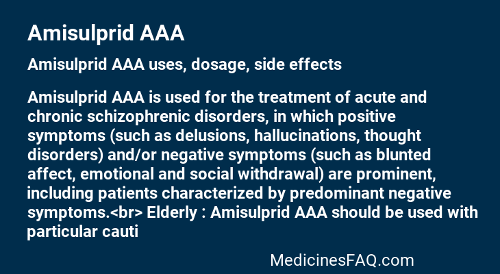 Amisulprid AAA