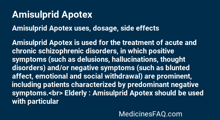 Amisulprid Apotex