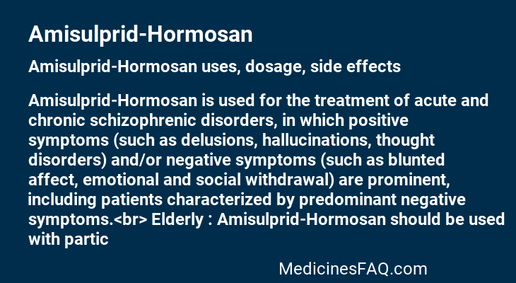 Amisulprid-Hormosan