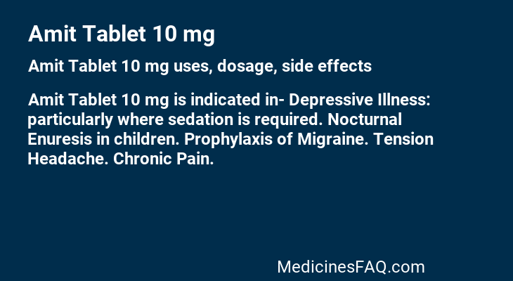 Amit Tablet 10 mg