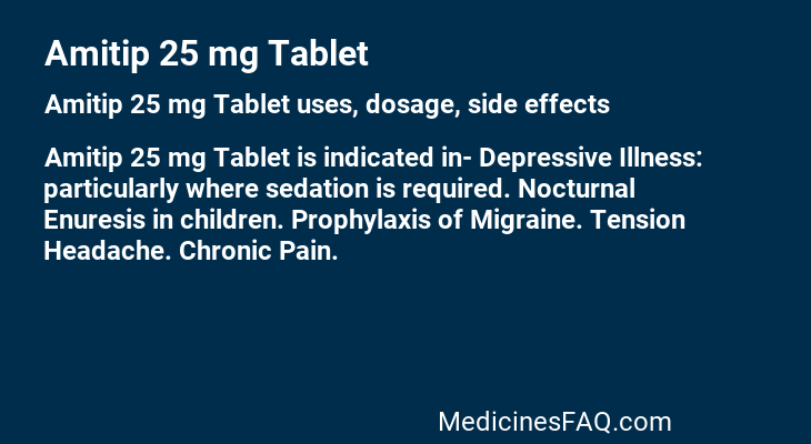 Amitip 25 mg Tablet