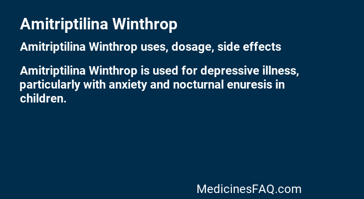 Amitriptilina Winthrop