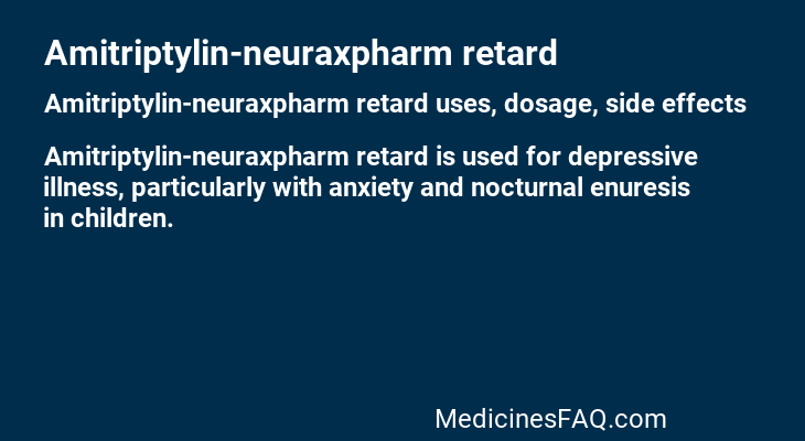Amitriptylin-neuraxpharm retard