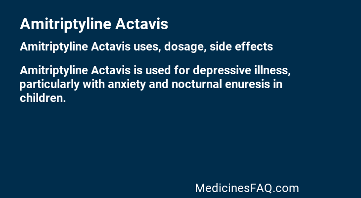 Amitriptyline Actavis