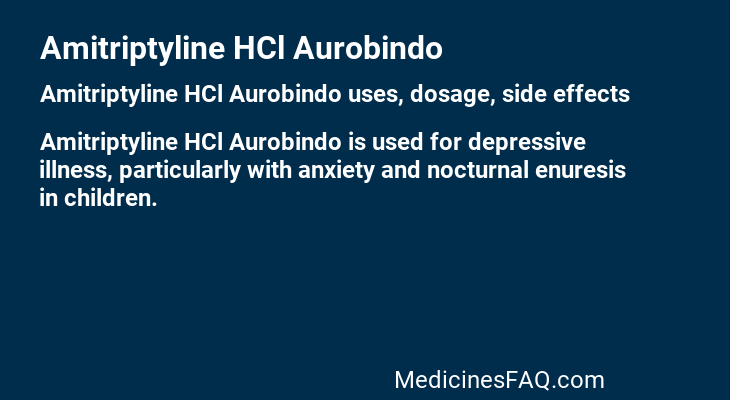 Amitriptyline HCl Aurobindo