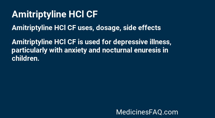 Amitriptyline HCl CF