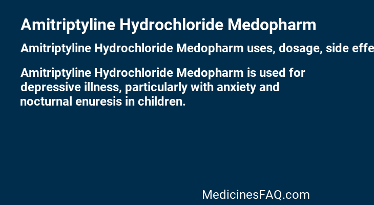 Amitriptyline Hydrochloride Medopharm