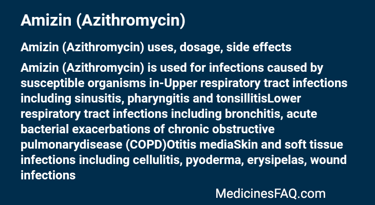 Amizin (Azithromycin)