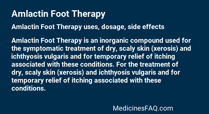 Amlactin Foot Therapy