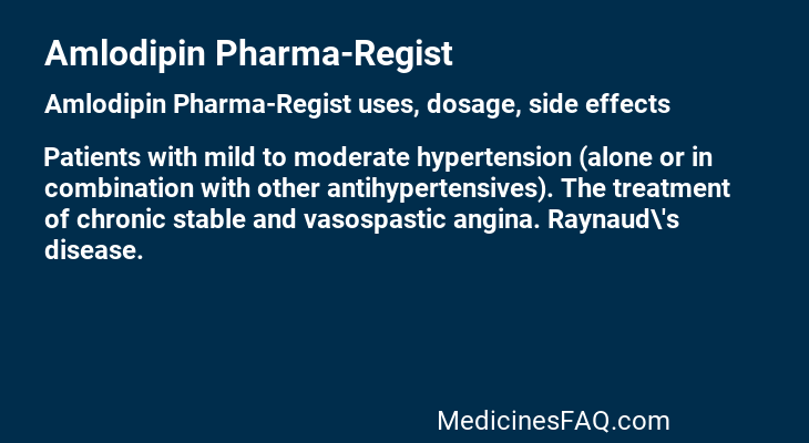 Amlodipin Pharma-Regist