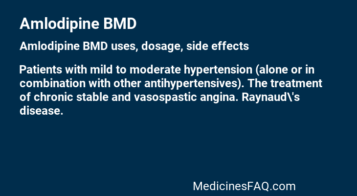 Amlodipine BMD