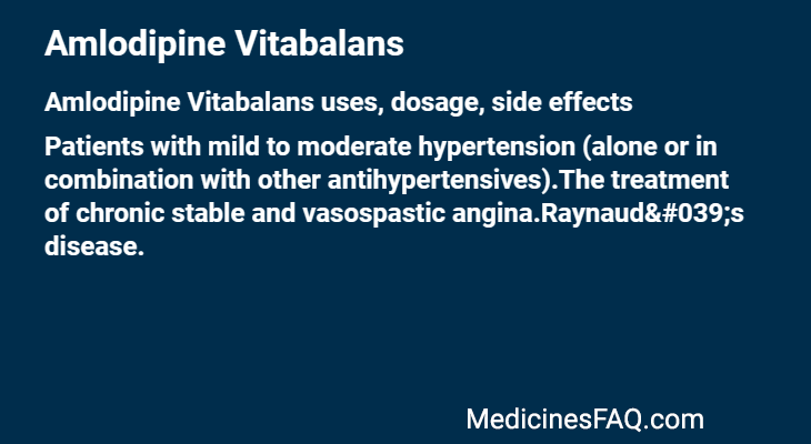 Amlodipine Vitabalans
