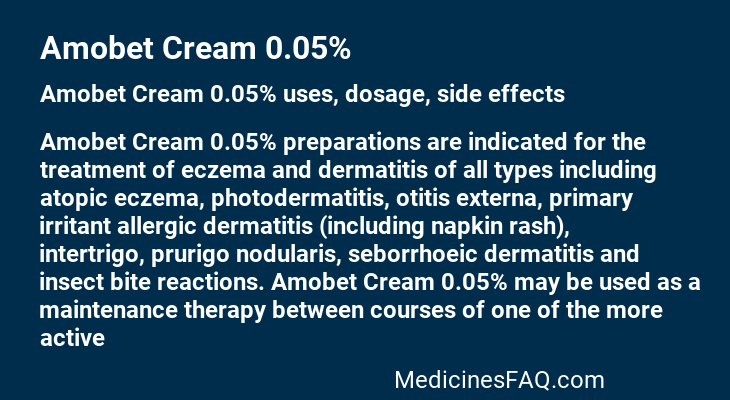 Amobet Cream 0.05%